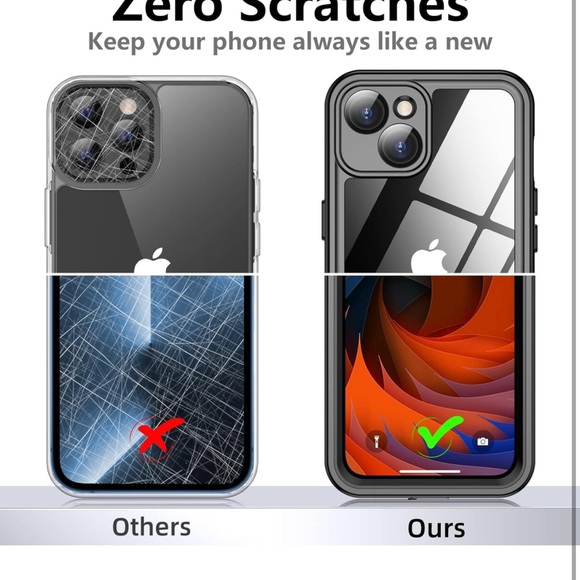 Temdan for iPhone 14 Case Waterproof,Built-in 9H Tempered Glass Screen Protector - Picture 6 of 10